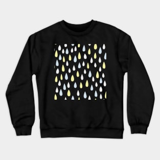 Colorful Water Drops - Rain Drops Design Crewneck Sweatshirt